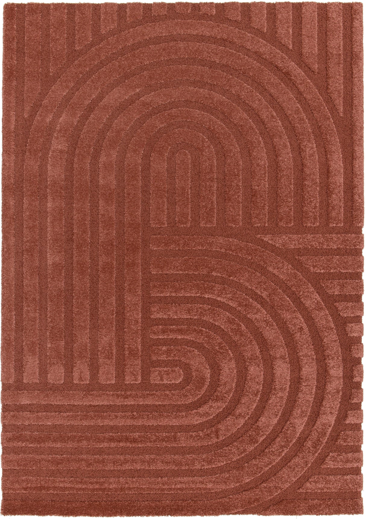 Lilly Modern Rust Rug 59773 022