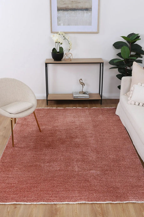 Aurora Rust Plain Rug Brand Ventures