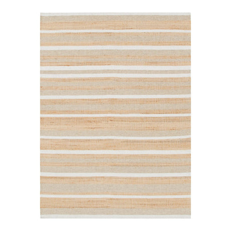 Bondi Jute Striped Rug Natural DREAMHOME
