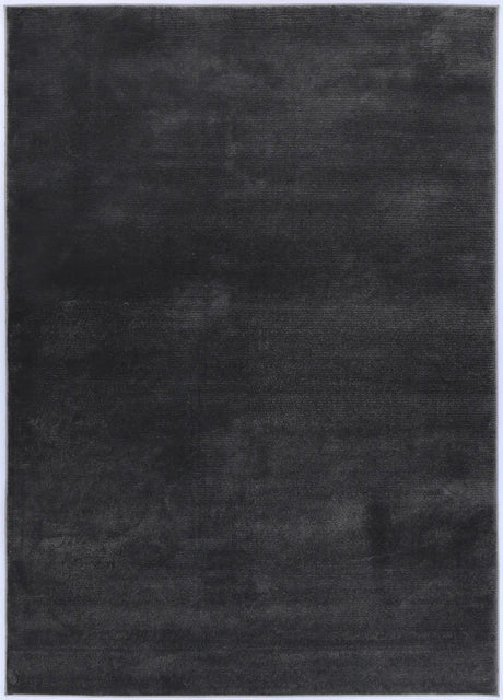 Cascade Charcoal Plain Rug BRAVEN