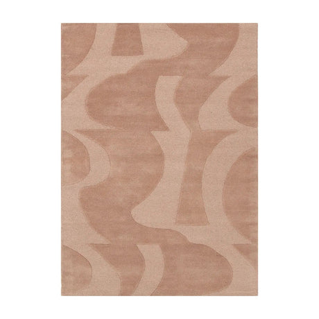 Cathie Peach Wool Rug JAVIHOME