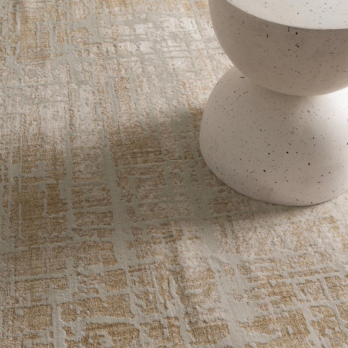 Cove Abstract Gold Rug BADE