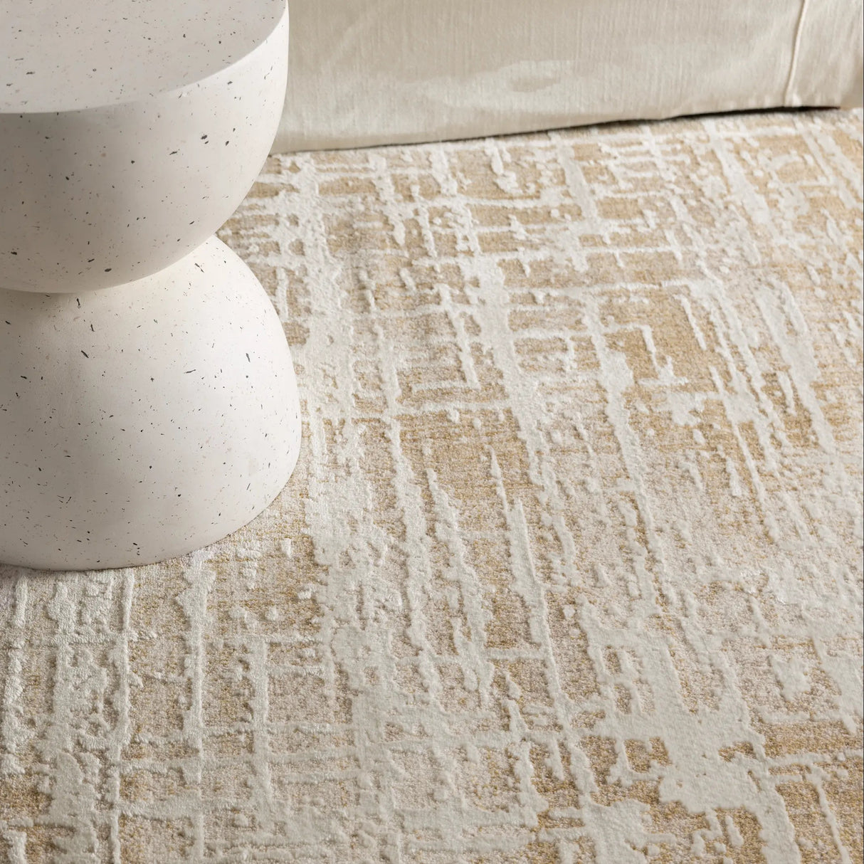 Cove Abstract Gold Rug BADE