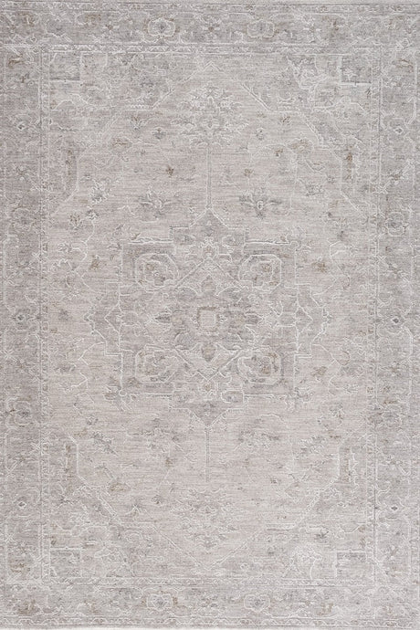 Crucial Distressed Light Grey Transitional Rug Smartex Int