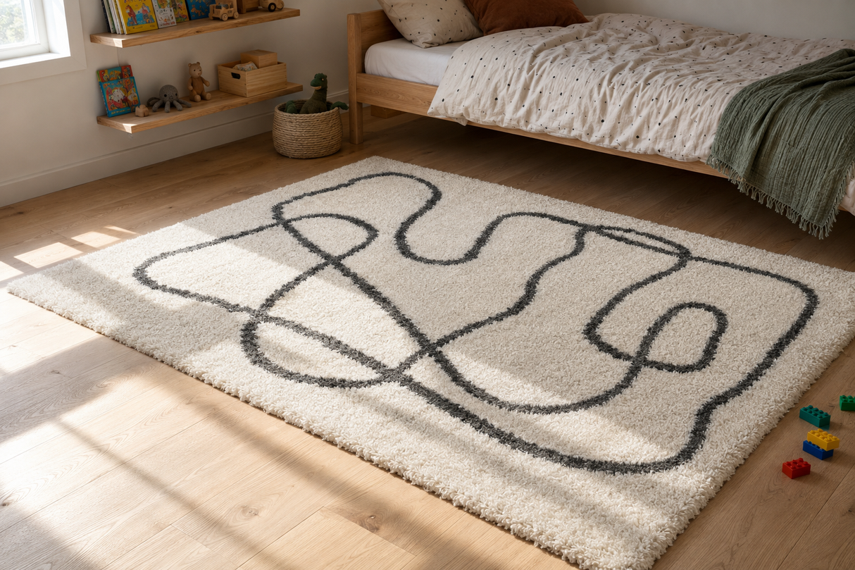 Tilba Flokati Natural Grey