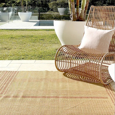 Elements Indoor/Outdoor Terracotta Stone Rug DecoRug