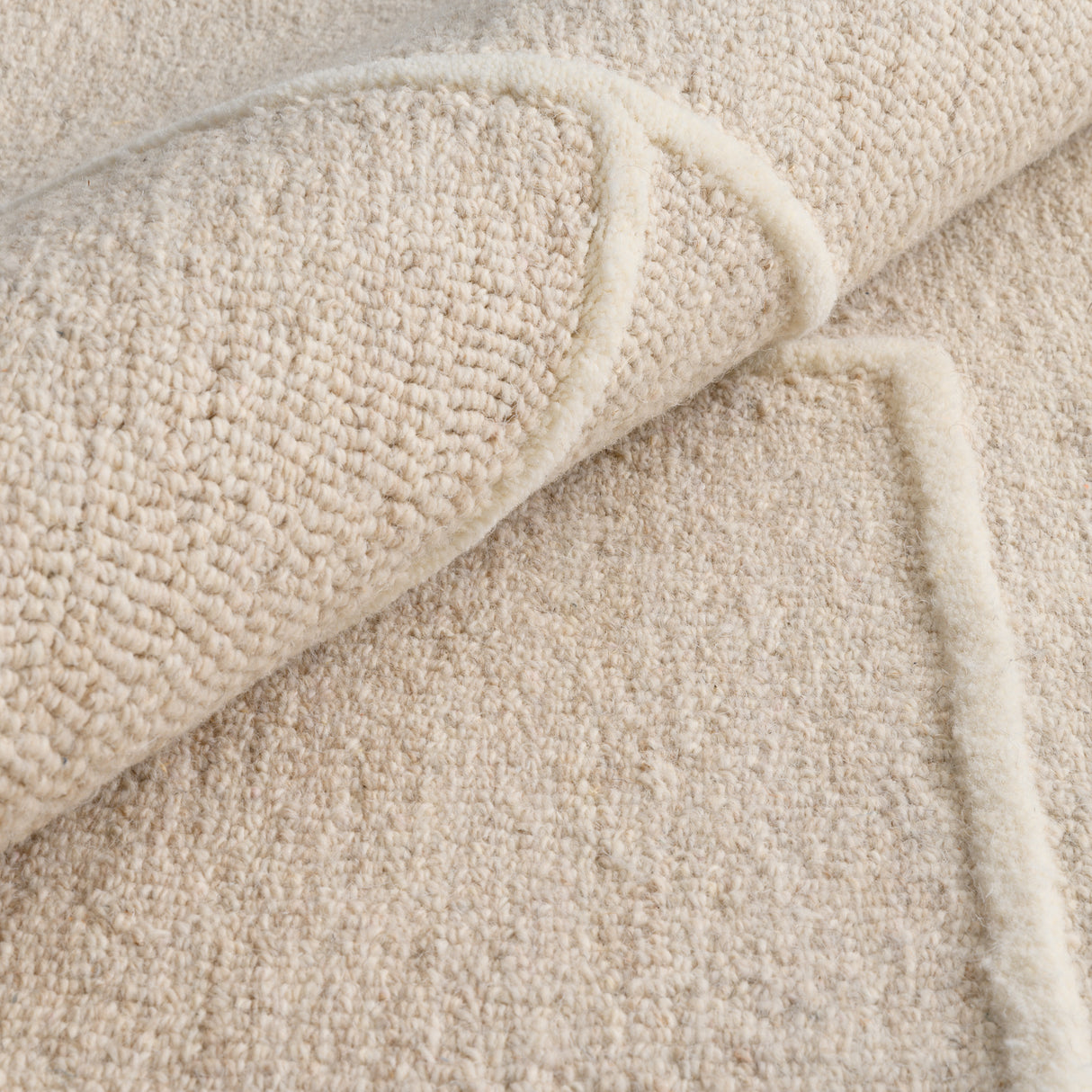 Fabien Handtufted Polyester Wool Blocks Beige