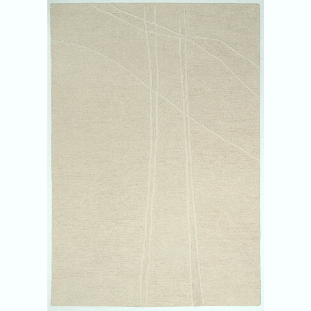 Fabien Handtufted Wool Beige Crossroads