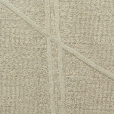 Fabien Handtufted Wool Beige Crossroads