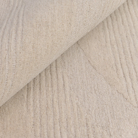 Fabien Handtufted Wool Beige Waves