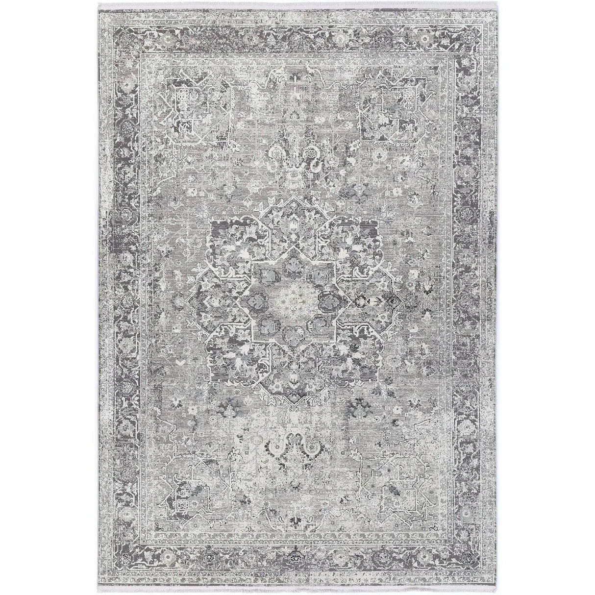 Giorgio Grey & Anthracite Transitional Rug DecoRug