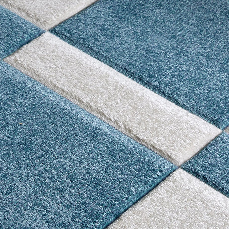 Hamilton Checkered Blue Rug BADE