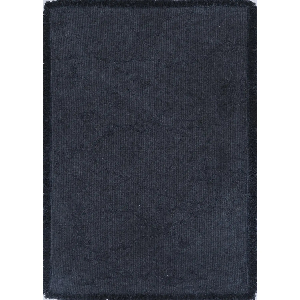 HARYANA STONEWASH PLAIN FRINGED DARK DENIM