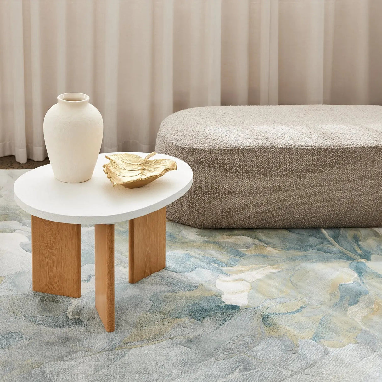 Kale Mist Flow Sage & Grey Rug DecoRug