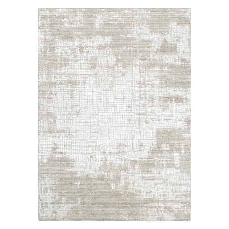 Karus 122 Silver Beige Knotted Designer Rug DecoRug