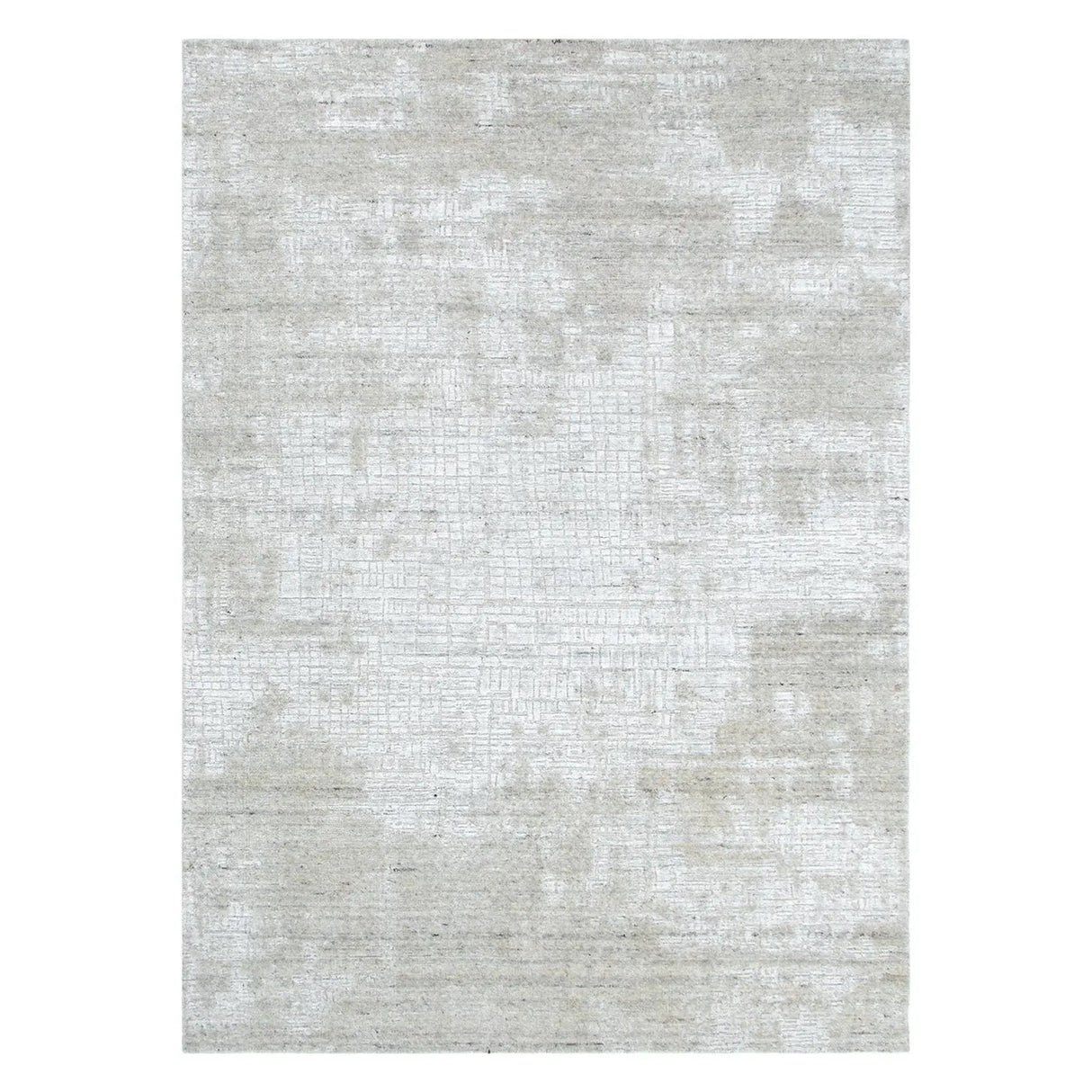 Karus 122 Turquoise Grey Knotted Designer Rug DecoRug