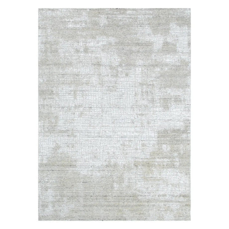 Karus 122 Turquoise Grey Knotted Designer Rug DecoRug