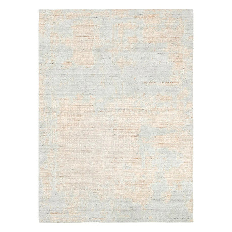 Karus 124 Turquoise Rust Knotted Designer Rug DecoRug