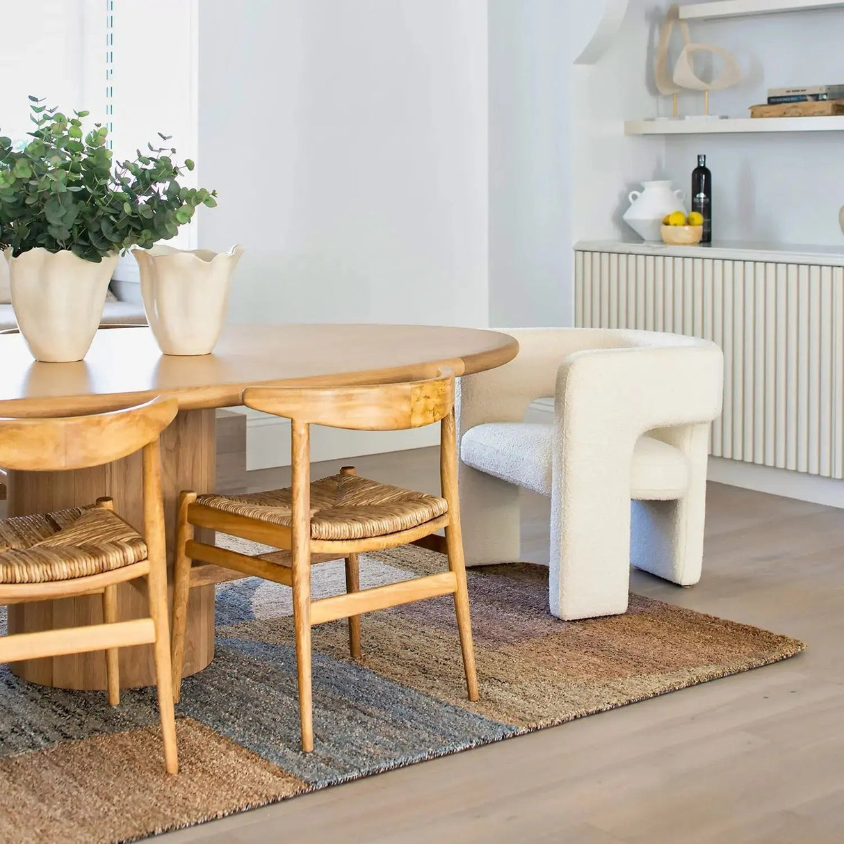 Melba Handmade Designer Jute Rug BRAVEN