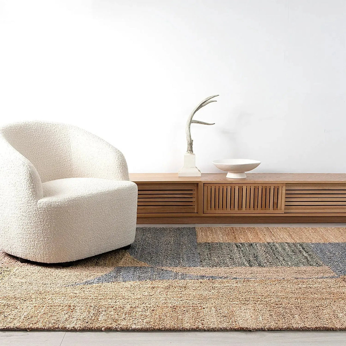 Melba Handmade Designer Jute Rug BRAVEN