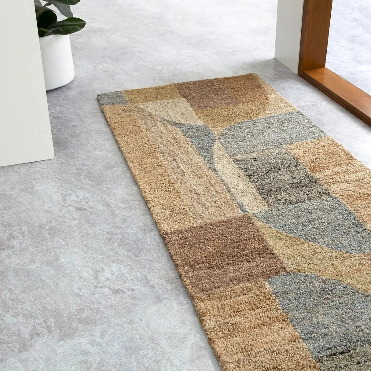 Melba Handmade Designer Jute Rug BRAVEN
