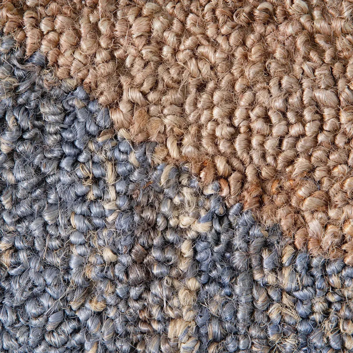 Melba Handmade Designer Jute Rug Blue BRAVEN