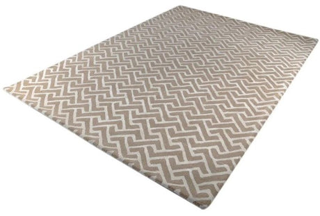 Opulence Rug Labirent Taupe White