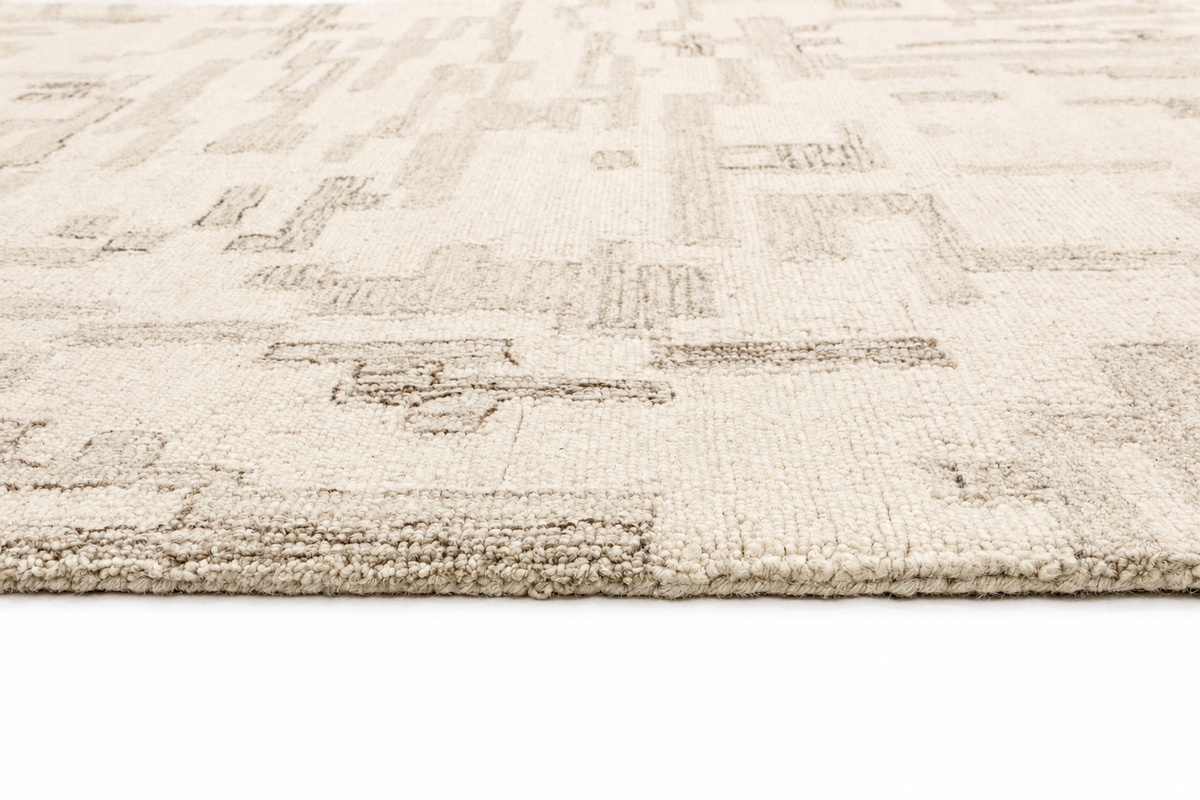 Palemo Clay Polyester&Wool Handtufted
