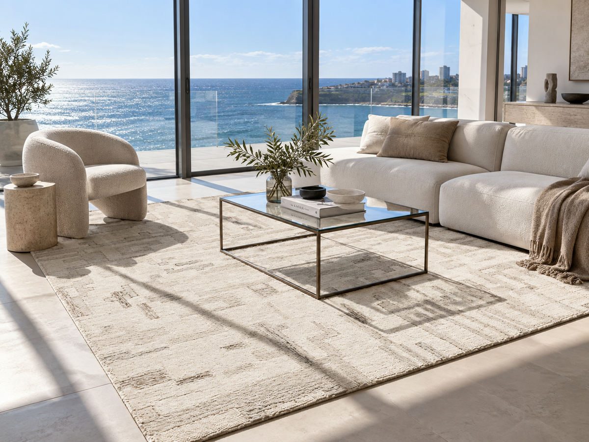 Palemo Clay Polyester&Wool Handtufted