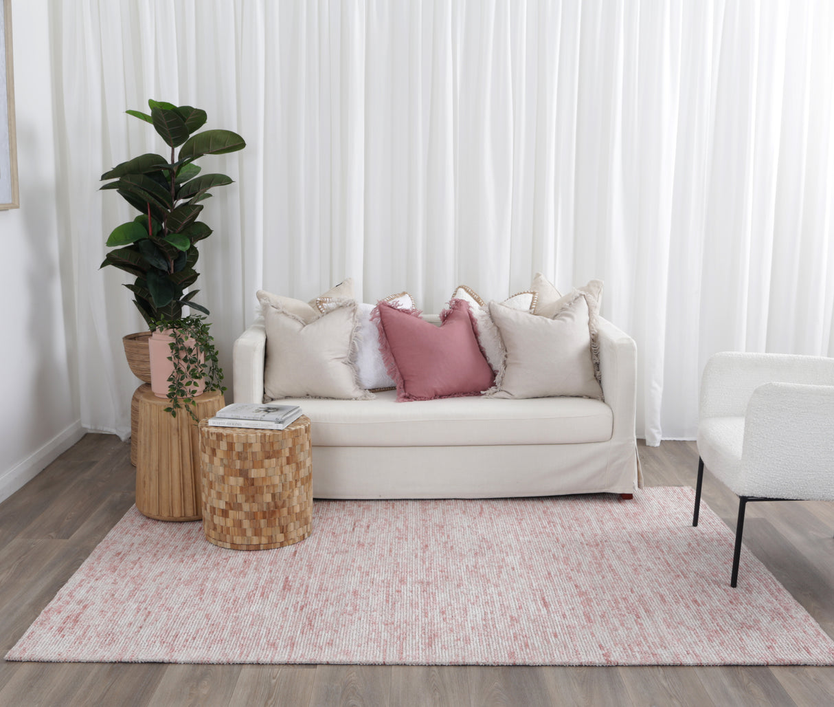 Casper Handtufted Polyester CASP03 ROSE