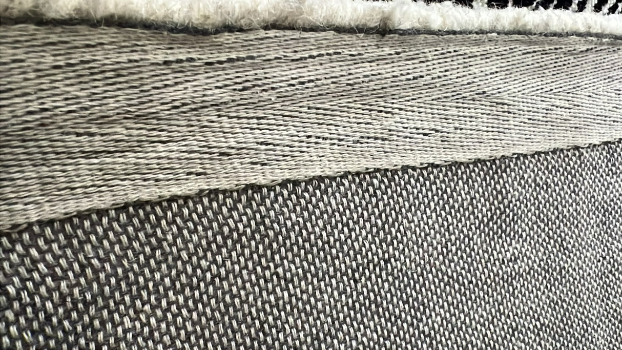Fabien Handtufted Polyester Wool Blk/Wht Vision