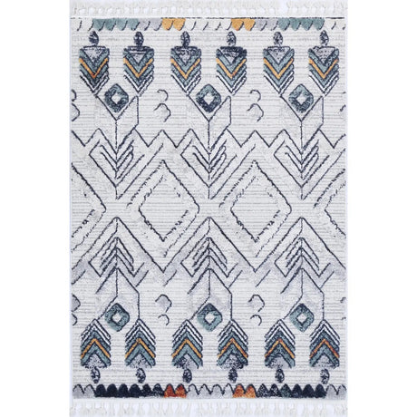 Zellige Tribal Arrow Multi Colour Rug DecoRug