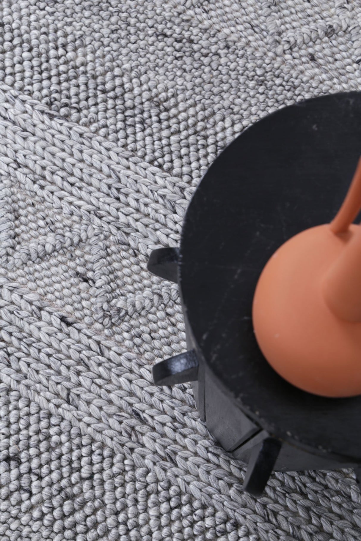 Bella Handwoven Wool Steel