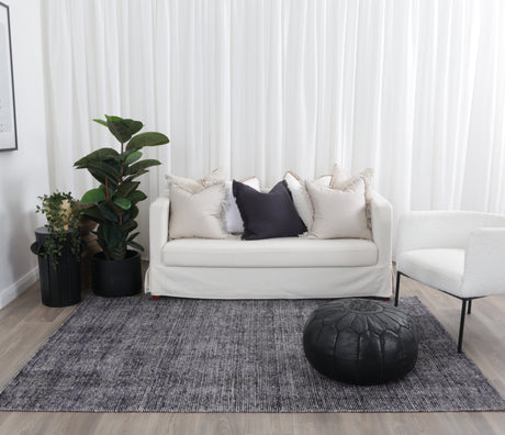 Casper Handtufted Polyester Casp01 Charcoal Navy