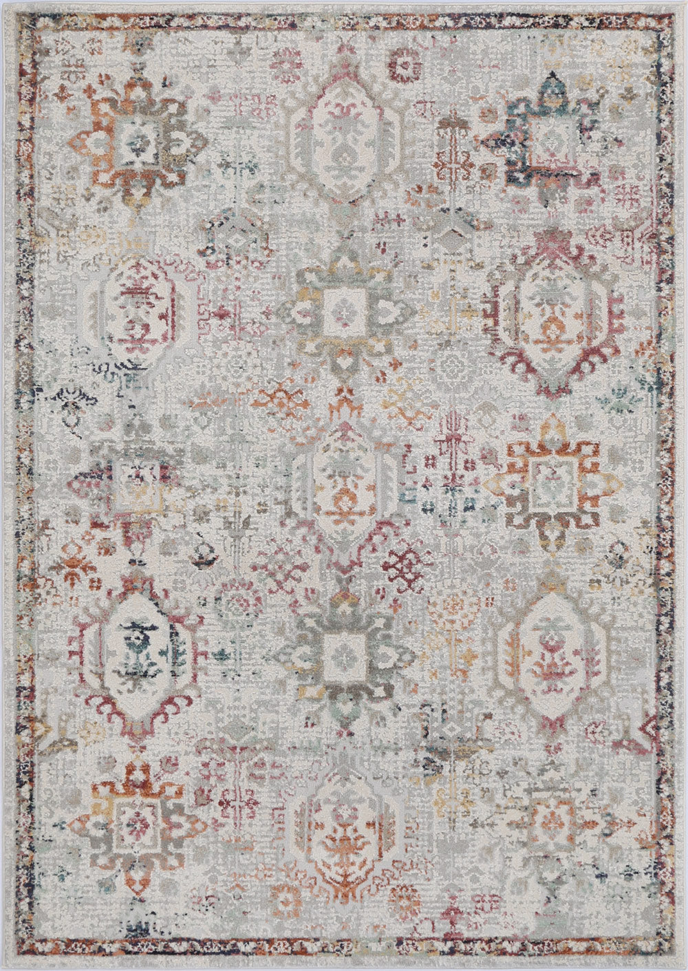 Mediterranean Chetaibi Multi Plush Rug 011