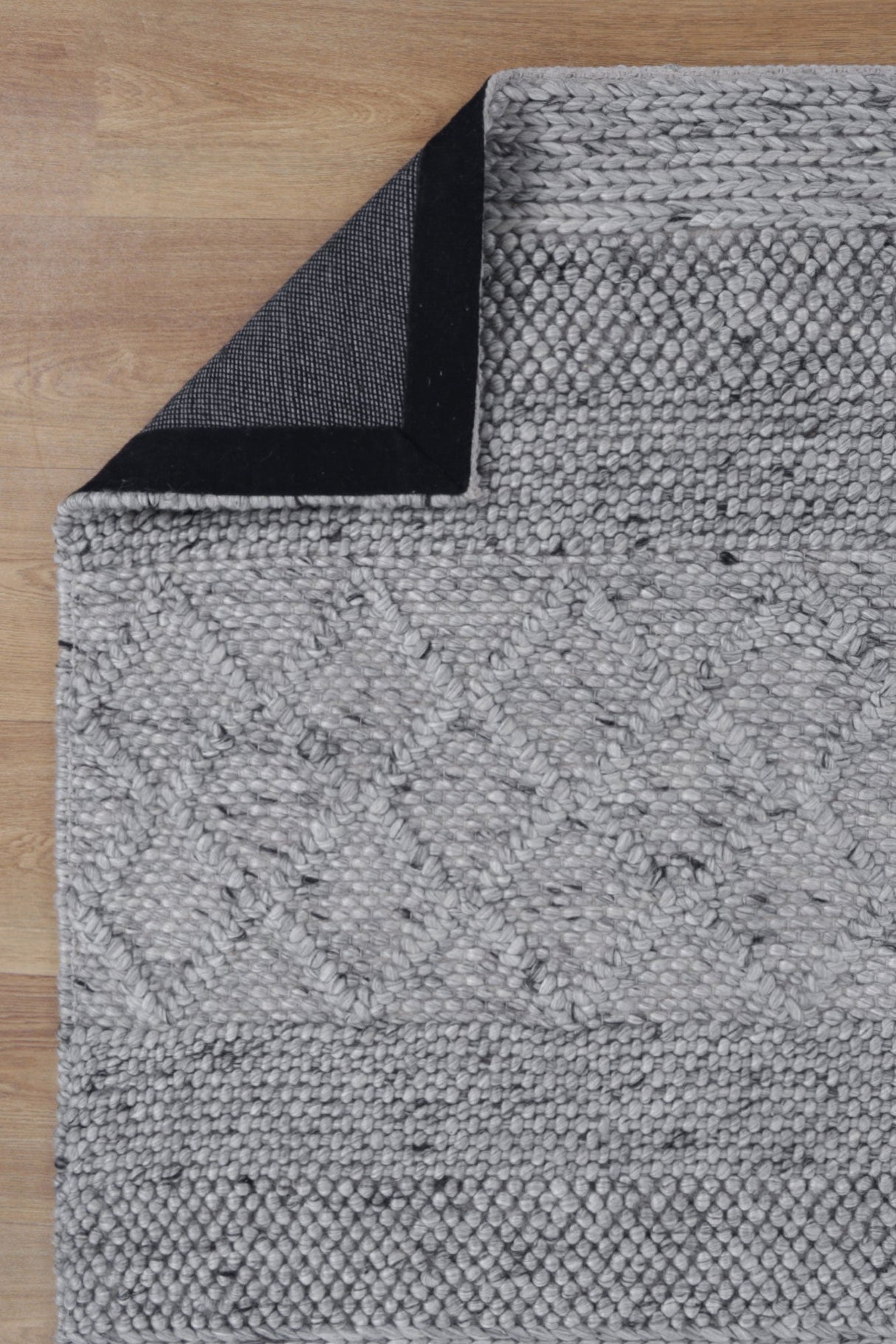 Bella Handwoven Wool Steel