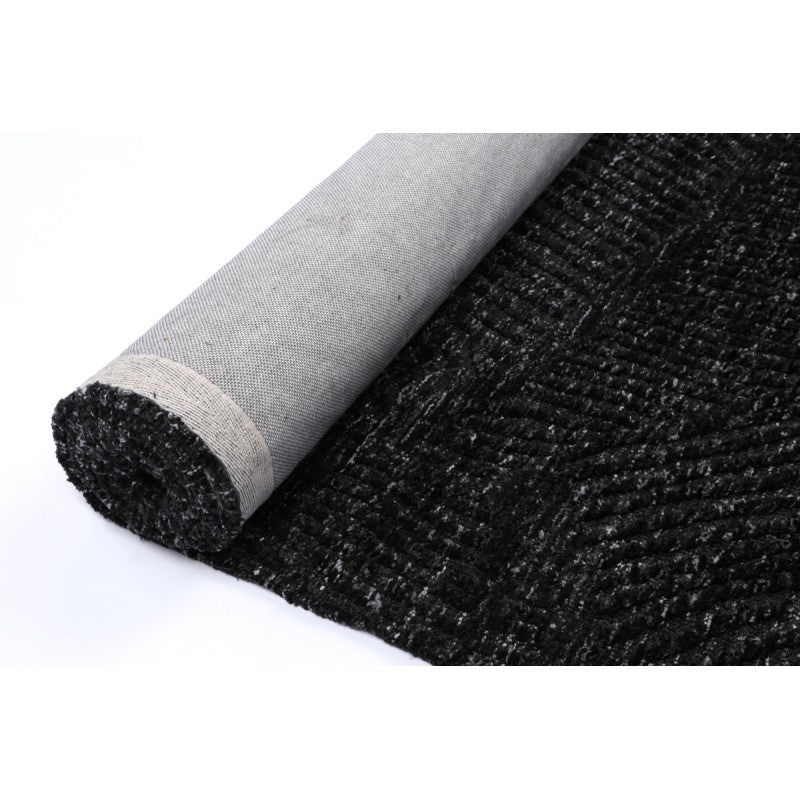 Kenzi Lustrous Forrest Black Rug