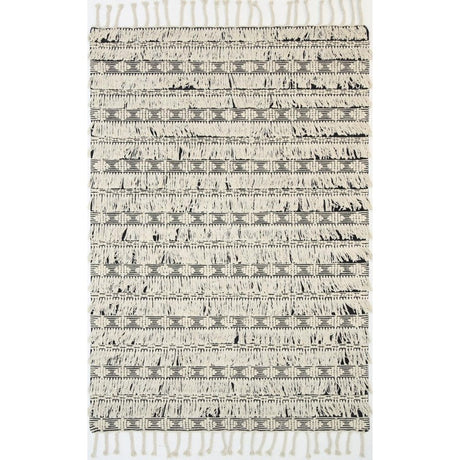 Kochela Black Fringe Tassel Rug