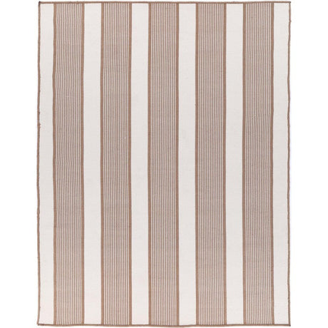 Miami Taupe Stripe Indoor Outdoor Rug