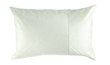 Black Tie Pleated Cushion Ivory 60X40Cm