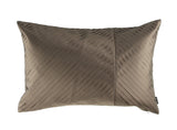 Black Tie Pleated Cushion Mouse 60X40Cm