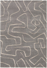 Lilly Abstract Grey Rug 59601 677