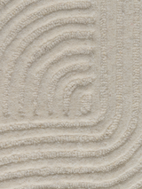 Fabien Handtufted Polyester Wool Infinity Cream