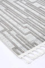Aegean Cream Grey Matrix Rug BRAVEN