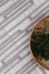 Aegean Cream Grey Matrix Rug BRAVEN