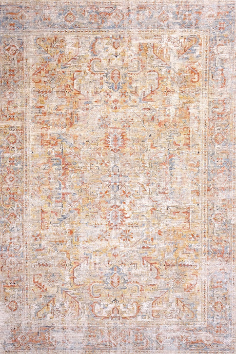 Allen Cream Orange Rug Smartex Int