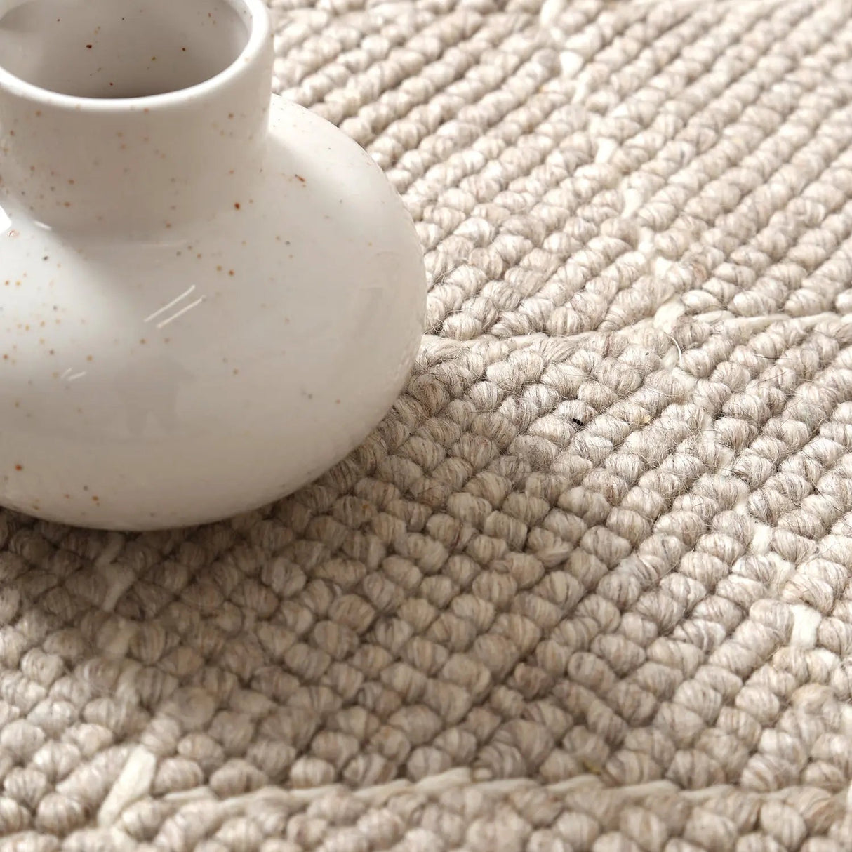 Argyle Beige Diamond Weave Rug decorugonline