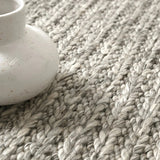 Argyle Braid & Rib Charcoal Wool Rug DecoRug