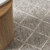 Argyle Charcoal Diamond Weave Rug decorugonline