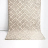 Argyle Diamond Weave Sand Rug INDESIGN